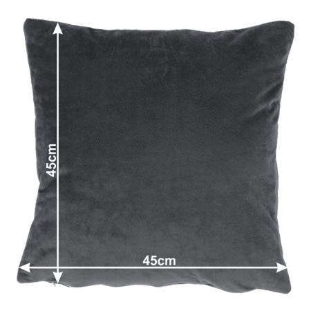 Perna, material textil de catifea gri inchis, 45x45, ALITA TIPUL 8 [7]