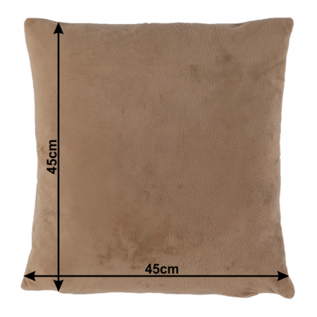 Perna, material textil de catifea maro deschis, 45x45, ALITA TIPUL 4 [10]