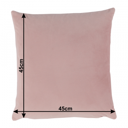 Perna, material textil de catifea roz pudra, 45x45, ALITA TIPUL 2 [16]