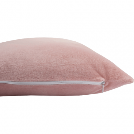 Perna, material textil de catifea roz pudra, 60x60, OLAJA TIPUL 2 [9]
