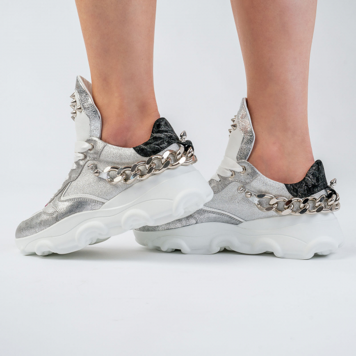 CHAIN - ARGINTIU/NEGRU 600212 [3]