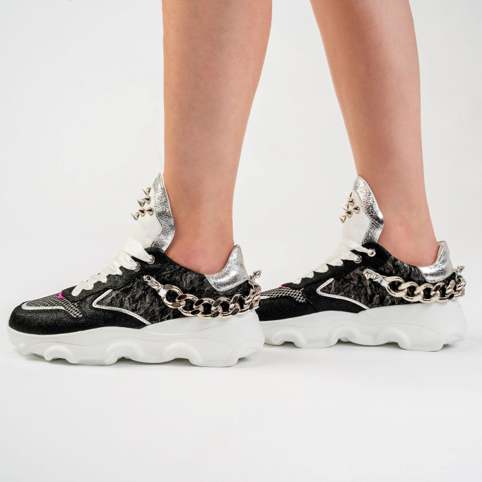 CHAIN - NEGRU/ARGINTIU 600100 [2]