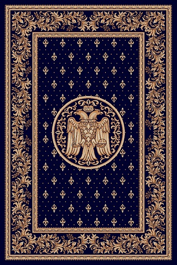 Covor Lotos, Model Bisericesc, 15032-V, Albastru, 150x230 cm, 1800 gr/mp [1]