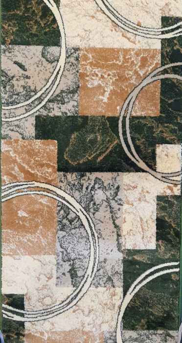 Traversa Covor, Lotos 15001, Verde, Latime 60 cm, Diverse Lungimi, 1800 gr/mp [2]