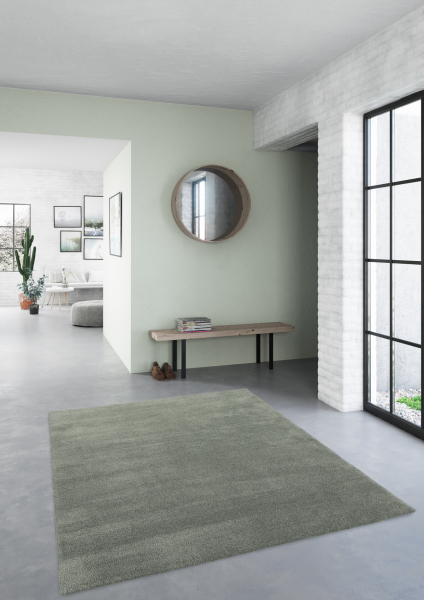 Covor Belgian Sky din Microfibra, Lavabil, Fir moale, Verde [2]