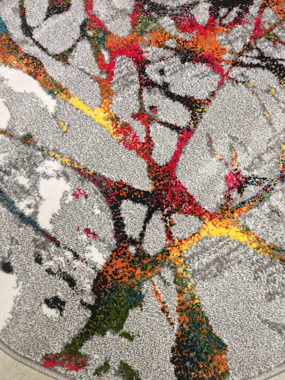 Covor Modern, Kolibri Abstract, 11187, Multicolor, Rotund, 100x100 cm , 2200 gr/mp [4]