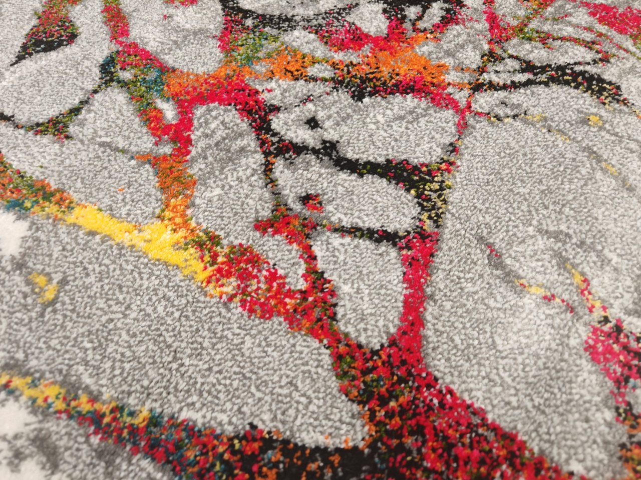 Covor Modern, Kolibri Abstract, 11187, Multicolor, Rotund, 100x100 cm , 2200 gr/mp [5]