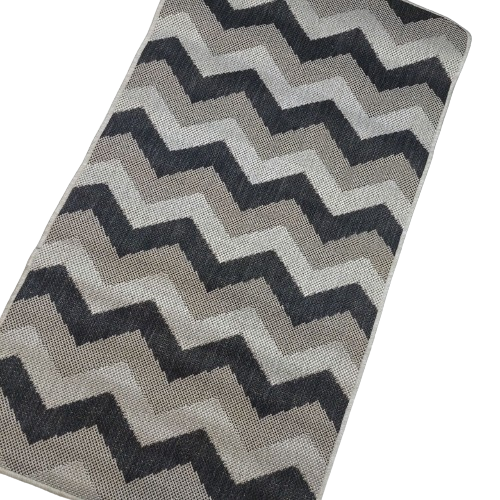 Covor Antiderapant, Flex 19641-80, Negru/Gri, 75x150 cm, 1500 gr/mp [2]