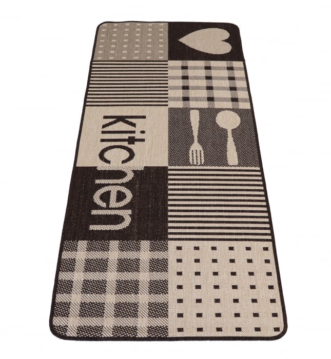 Covor Antiderapant Pentru Bucatarie, Flex 19053-19, Maro, Diverse Dimensiuni, 1500 gr/mp [2]