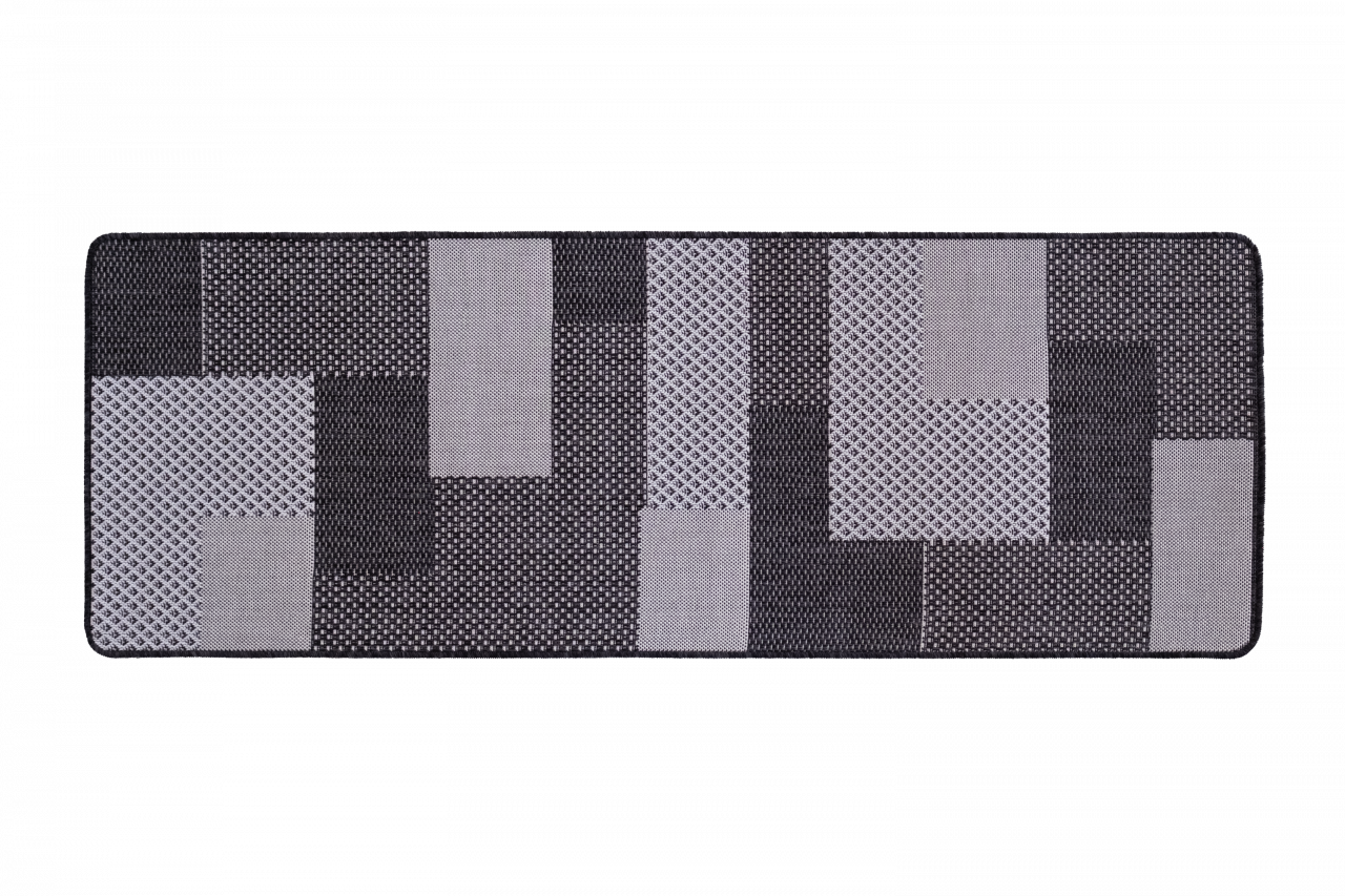 Covor Antiderapant Pentru Bucatarie, Flex 19645 , Negru/Gri, 75x200 cm, 1500 gr/mp [4]