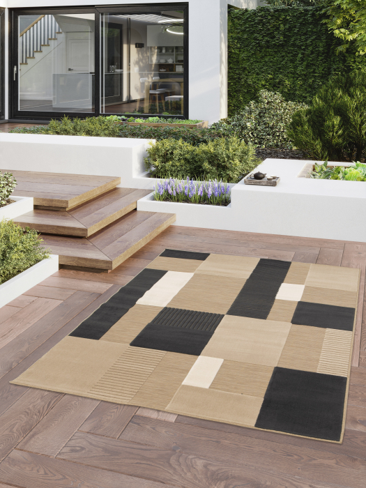 Covor Belgian, Rio 24501, Bej/Negru, 200x290 cm [4]