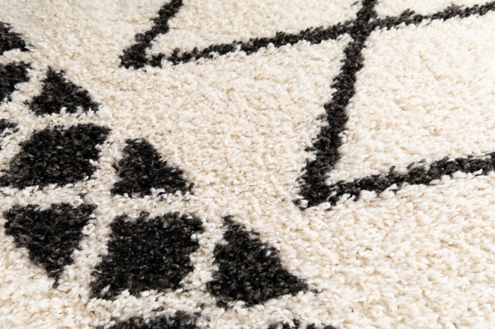 Covor Belgian, Gent 51434, Crem/Negru, Diverse Dimensiuni [4]