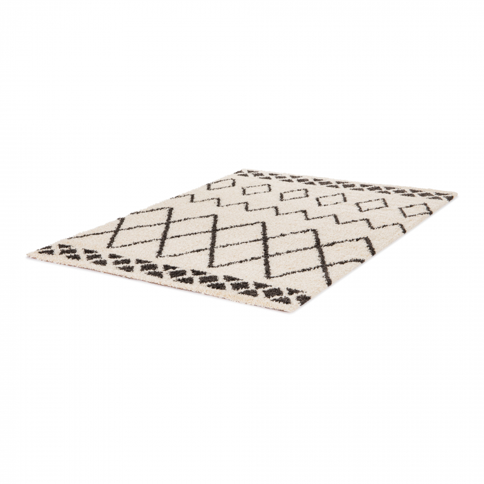 Covor Belgian, Gent 51434, Crem/Negru, Diverse Dimensiuni [3]