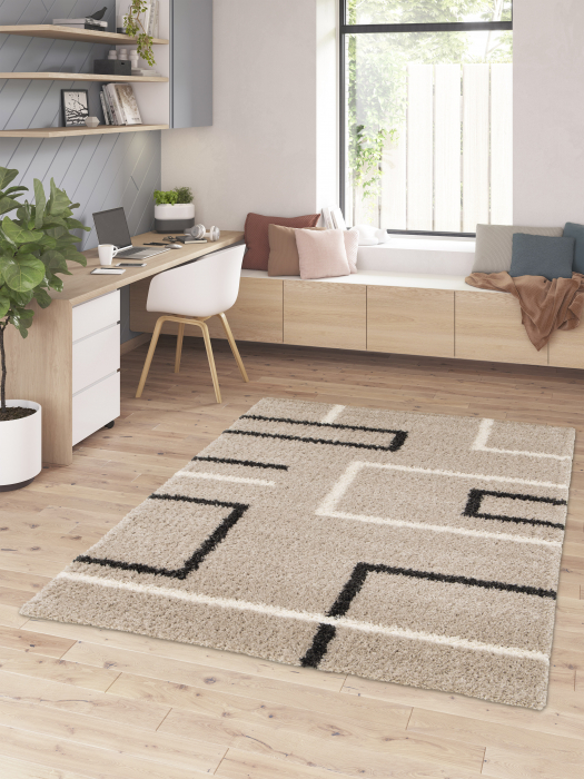 Covor Belgian, Gent 51486, Bej/Negru, 200x290 cm [2]
