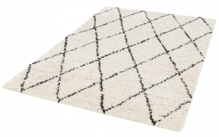 Covor Belgian, Gent 51496, Crem/Negru, Diverse Dimensiuni [3]