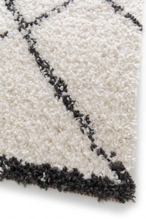 Covor Belgian, Gent 51498, Crem/Negru, Diverse Dimensiuni [5]