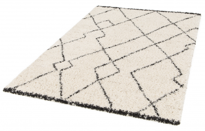 Covor Belgian, Gent 51498, Crem/Negru, Diverse Dimensiuni [3]
