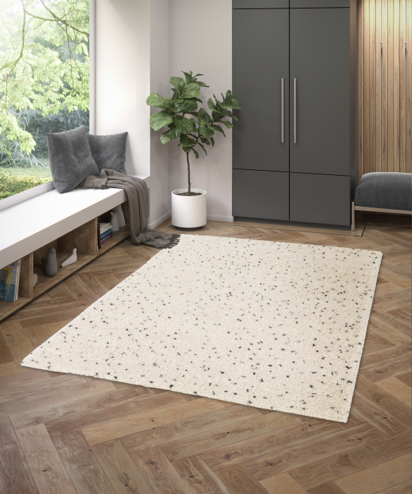 Covor Belgian, Gent 51499, Crem/Negru, Diverse Dimensiuni [2]