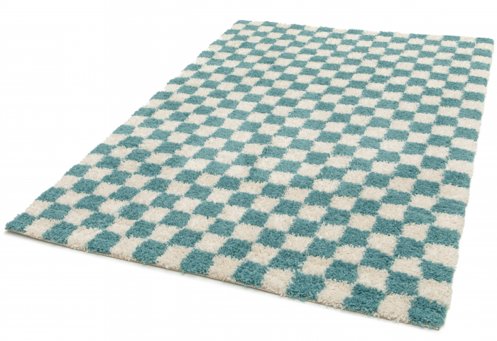 Covor Belgian, Gent 51509, Alb/Turcoaz, Diverse Dimensiuni [2]
