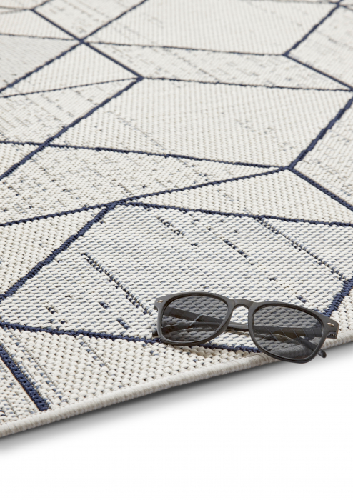 Covor Belgian, Preston 47277, Alb/Albastru, 160x230cm [14]