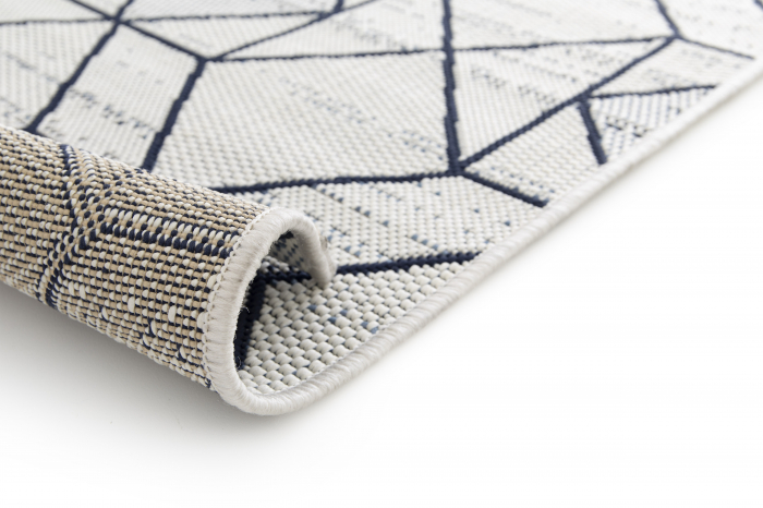 Covor Belgian, Preston 47277, Alb/Albastru, 160x230cm [10]