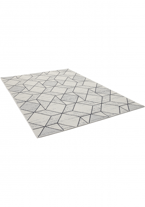 Covor Belgian, Preston 47277, Alb/Albastru, 160x230cm [15]