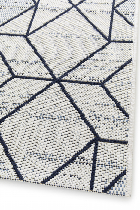Covor Belgian, Preston 47277, Alb/Albastru, 160x230cm [11]