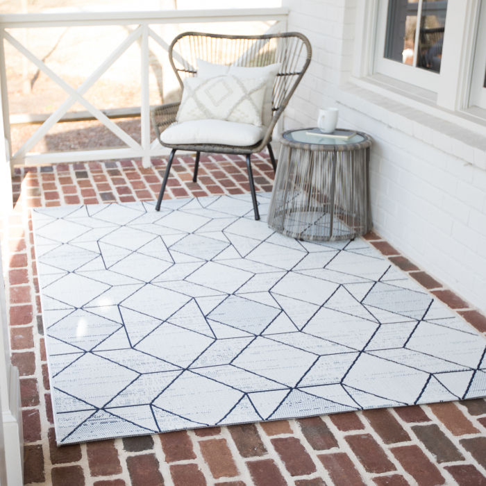 Covor Belgian, Preston 47277, Alb/Albastru, 160x230cm [4]
