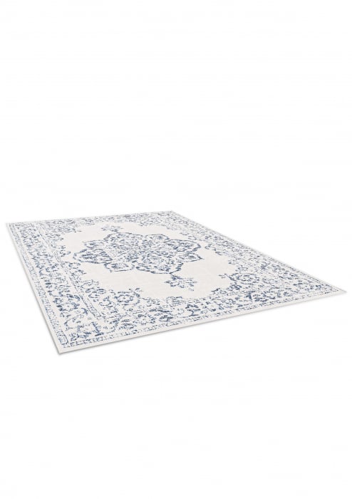 Covor Belgian, Preston 47295, Alb/Albastru, Diverse Dimensiuni [13]