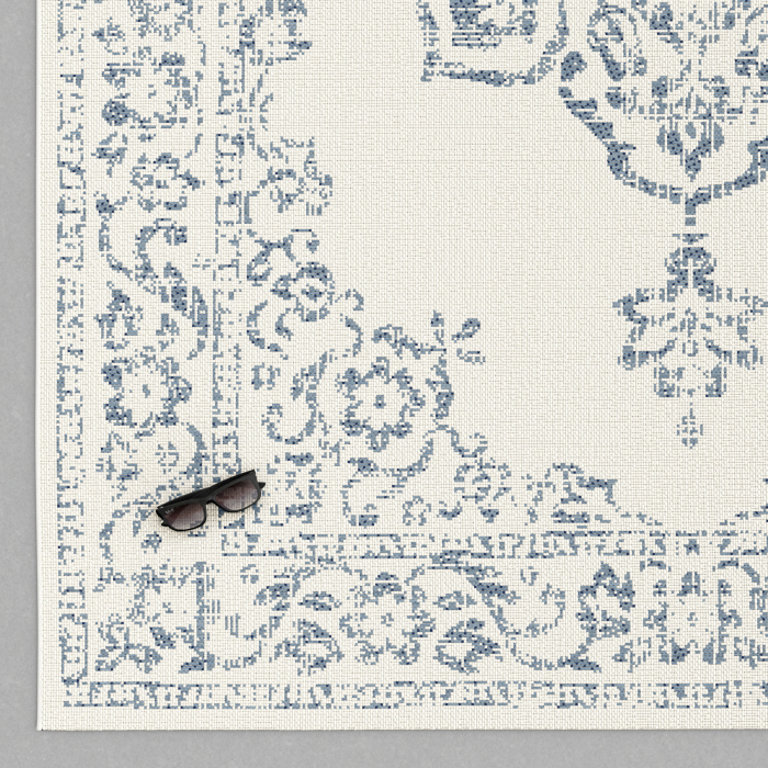 Covor Belgian, Preston 47295, Alb/Albastru, Diverse Dimensiuni [14]