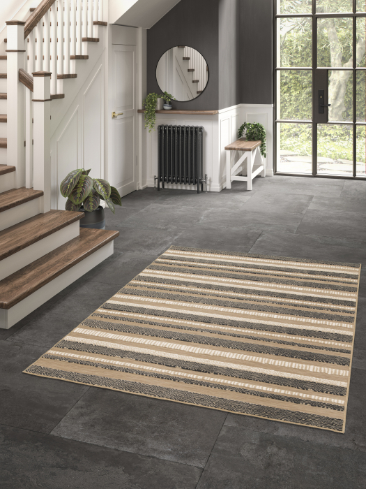 Covor Belgian, Rio 24521, Bej/Negru, 80x150 cm [2]