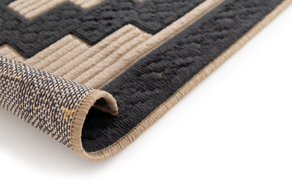 Covor Belgian, Rio 24523, Bej/Negru, Diverse Dimensiuni [2]