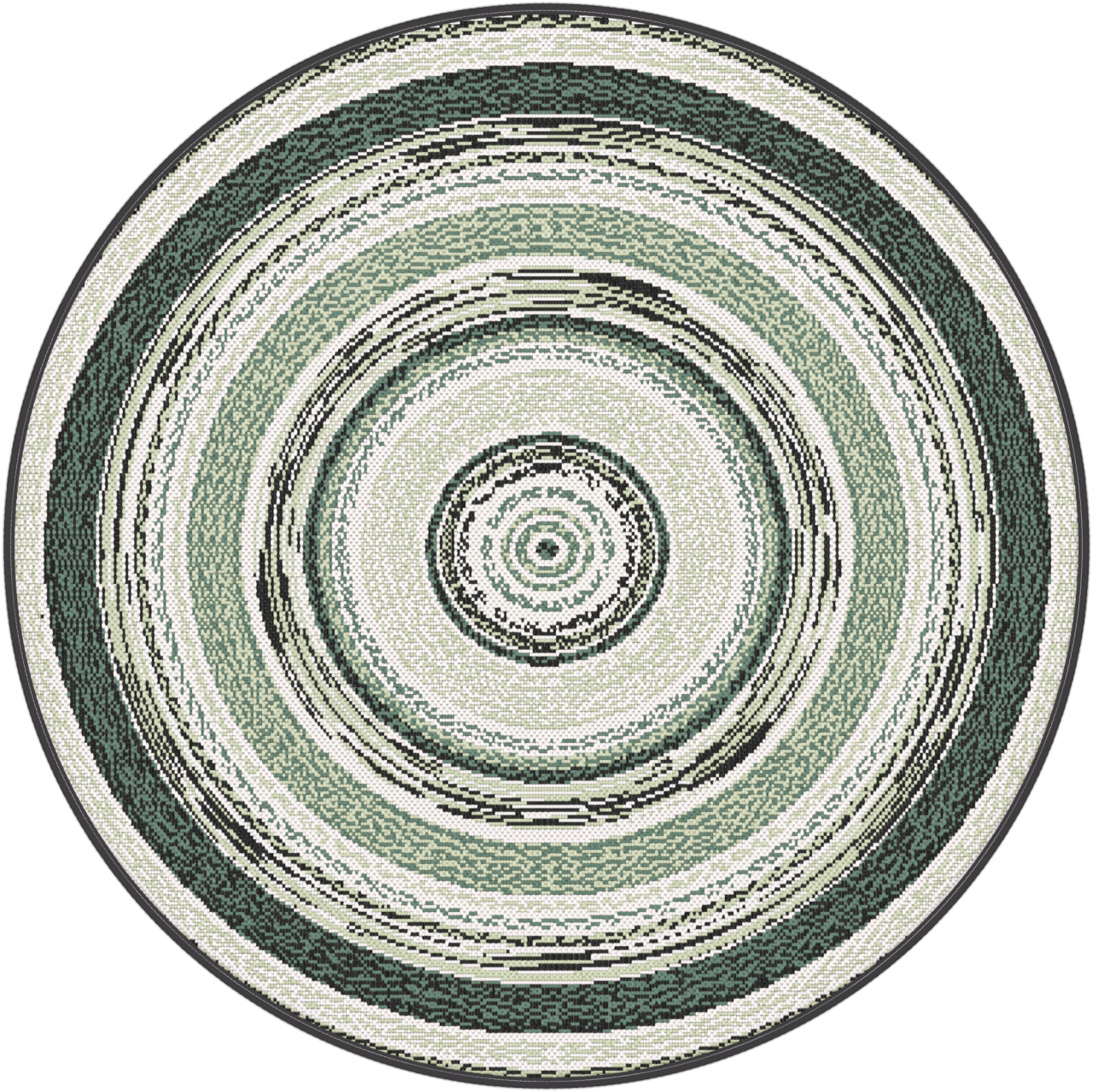Covor Belgian, Sparta 19621 , Rotund,  Verde, 120x120 cm [2]