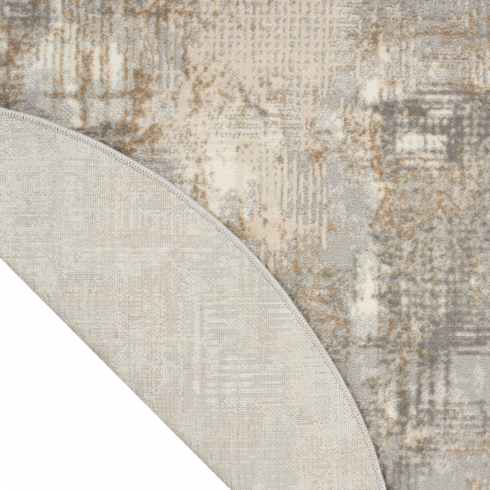 Covor Calvin Klein CK951, Gri/Bej, Rotund, 122x122 cm [2]