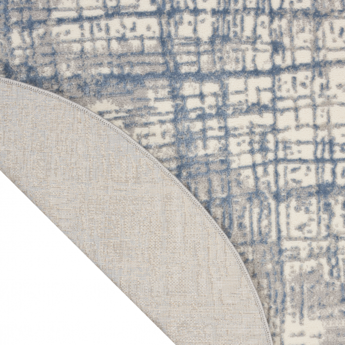 Covor Calvin Klein CK950, Albastru/Gri, Rotund, 122x122 cm [2]