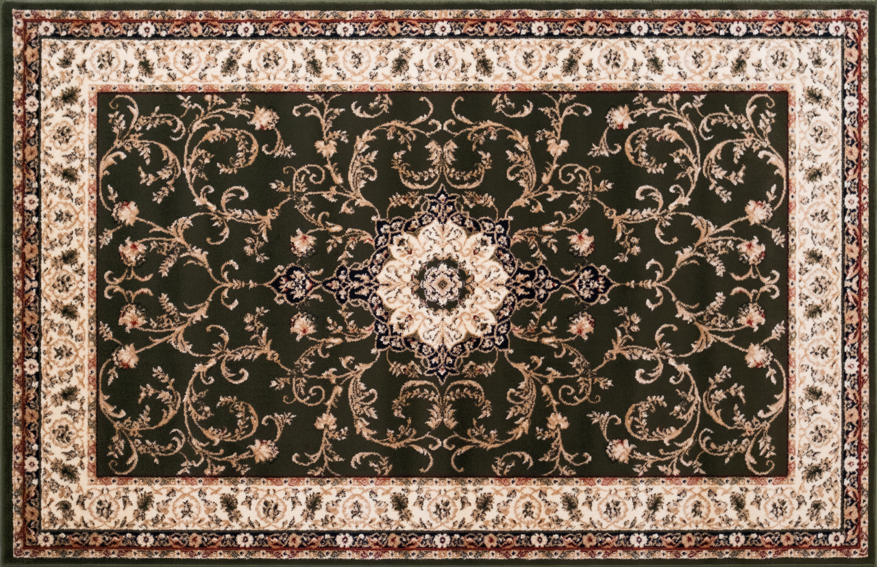 Covor Clasic, Lotos 523, Verde, Diverse Dimensiuni, 1800 gr/mp [10]