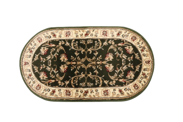 Covor Clasic, Lotos 523, Verde, Oval, Diverse Dimensiuni [2]