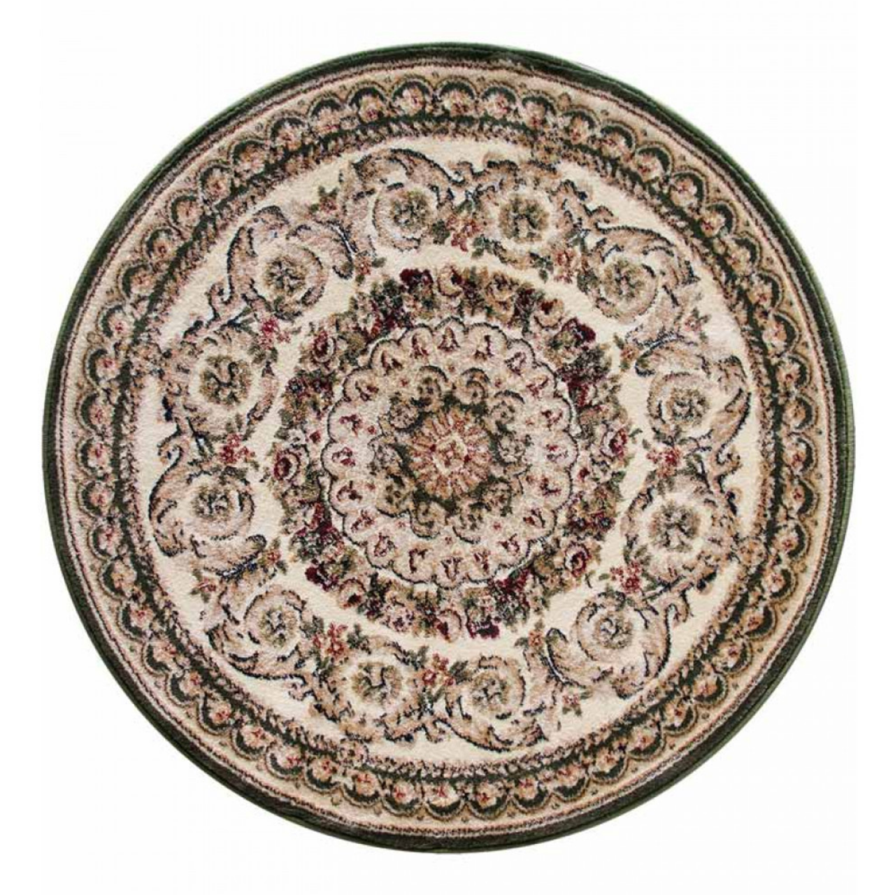 Covor Clasic, Lotos 539, Verde, Rotund, Diverse Dimensiuni, 1800 gr/mp [4]