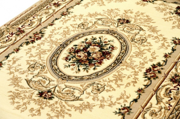 Covor Clasic, Lotos 568, Crem / Bej, Oval, Diverse Dimensiuni, 1800 gr/mp [2]