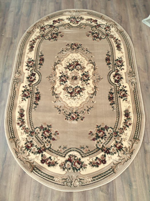 Covor Clasic, Lotos 575, Bej, Oval, Diverse Dimensiuni, 1800 gr/mp [2]
