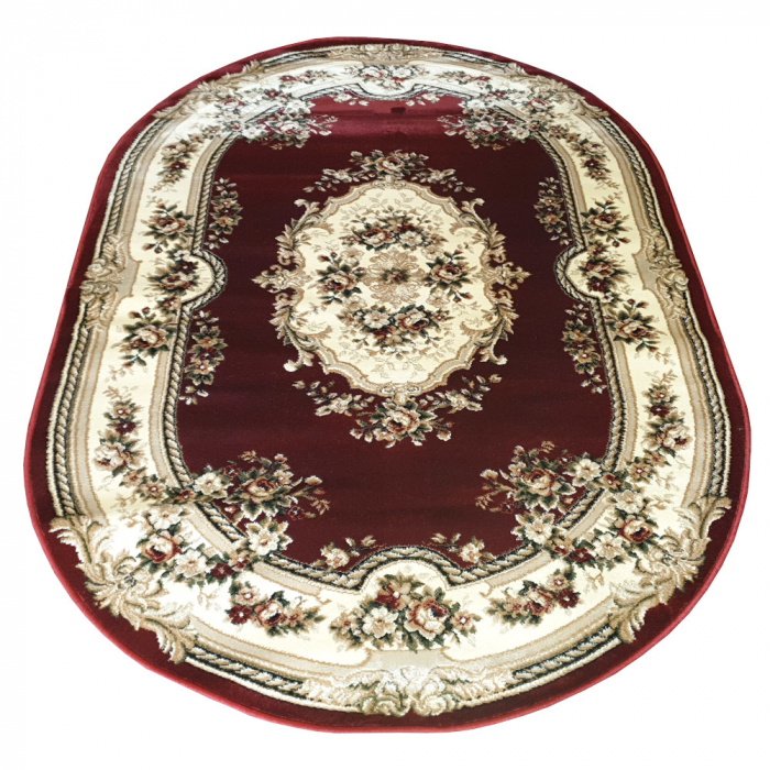 Covor Clasic, Lotos 575, Grena, Oval, Diverse Dimensiuni, 1800 gr/mp [3]