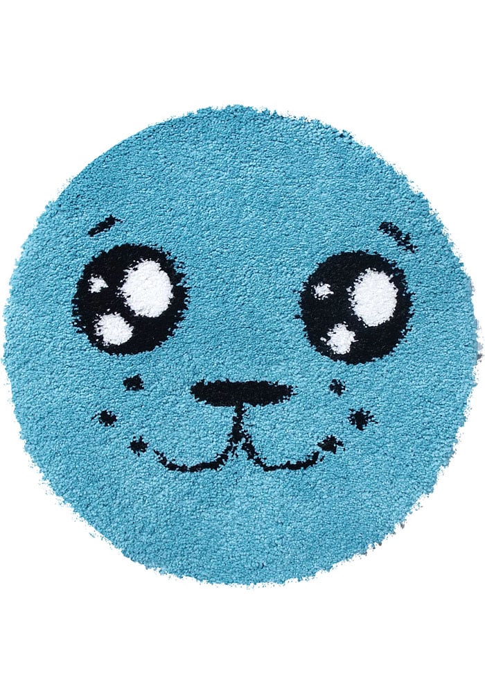 Covor Fantasy Foca, Turcoaz, 67x67 cm, Rotund, 2550 gr/mp [1]