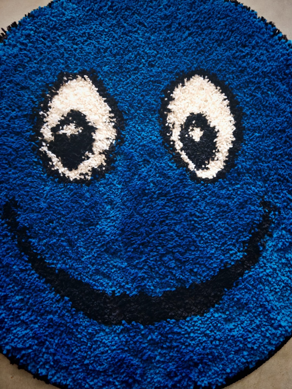 Covor Fantasy Smile, Albastru, 67x67 cm, Rotund, 2550 gr/mp [3]