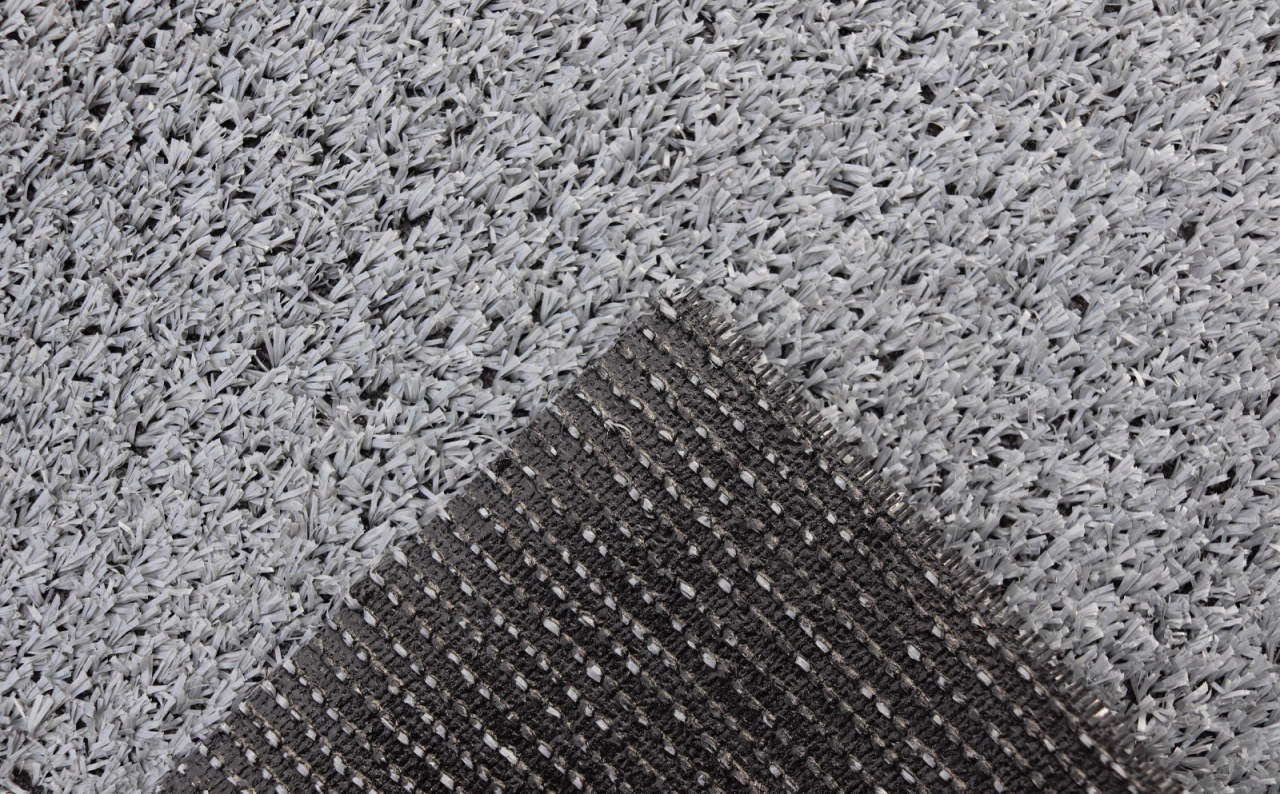 Covor Gazon Iarba Artificiala, Gri, 7 mm, Latime 2 m [3]
