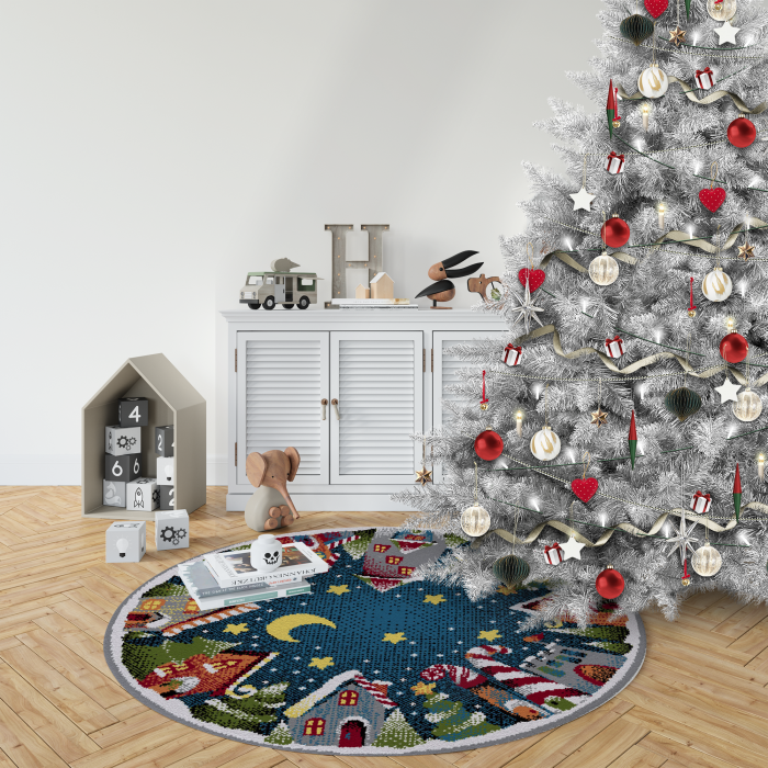 Covor Kolibri, Rotund, Craciun 11503, 67x67 cm, 2300 gr/mp [2]