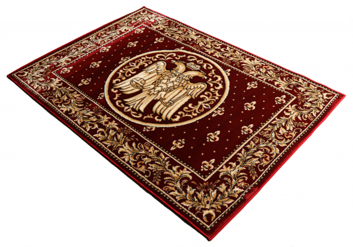 Covor Lotos, Model Bisericesc, 15077, Rosu Bordeaux, Diverse Dimensiuni, 1800 gr/mp [3]