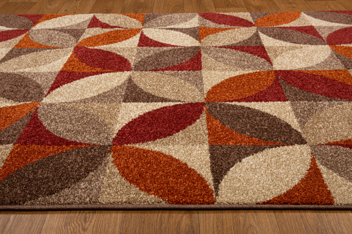Covor Model Orlando 629, Maro/Portocaliu, Diverse Dimensiuni [2]