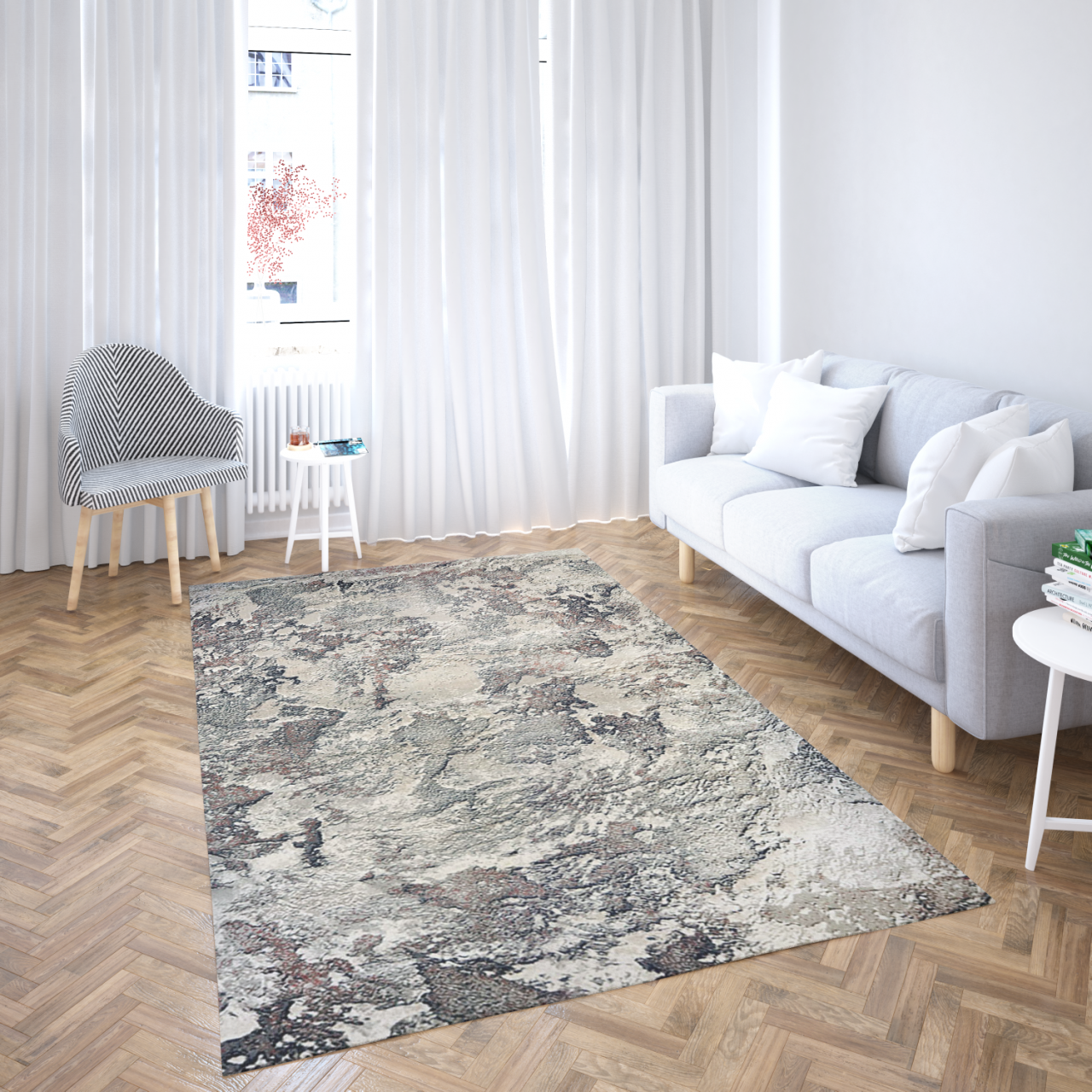 Covor Modern, Anny 33020, Gri, Diverse Dimensiuni [4]