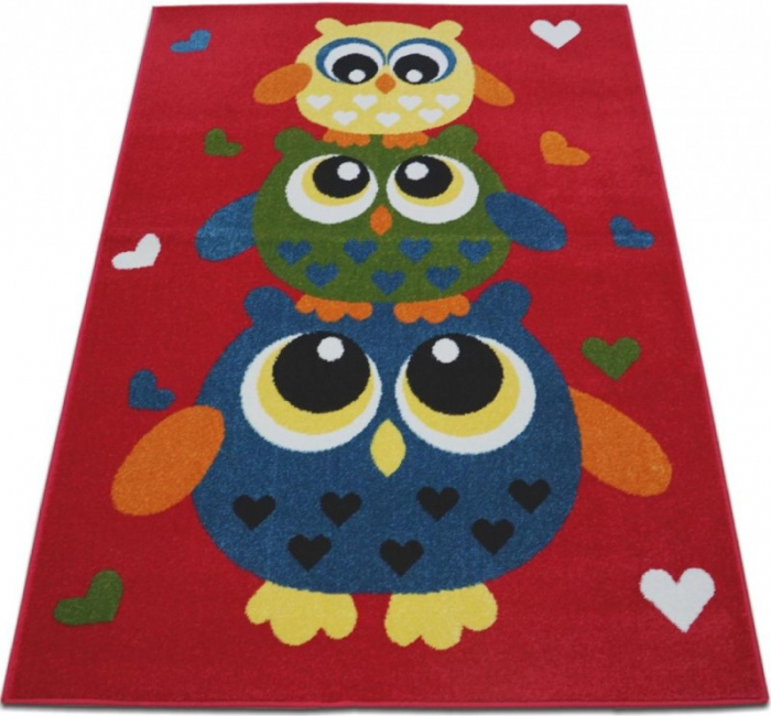 Covor Pentru Copii, Kolibri 11207-120, Rosu, Diverse Dimensiuni, 2200 gr/mp [2]