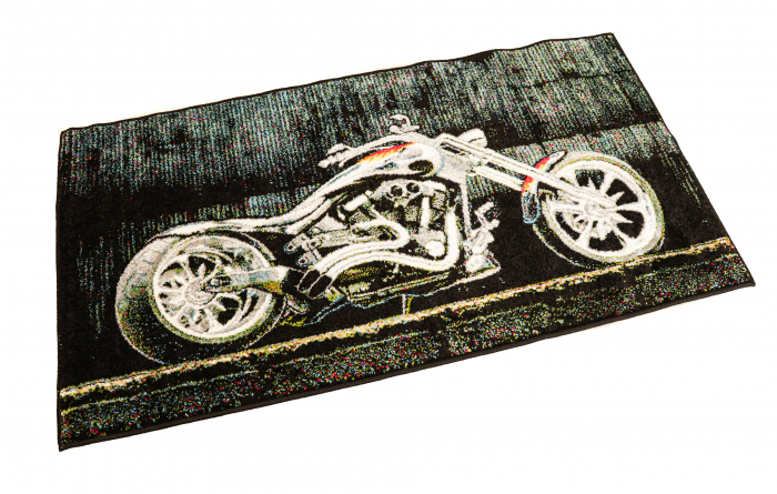 Covor Modern Kolibri, Motocicleta 11185, Negru, Diverse Dimensiuni, 2200 gr/mp [3]